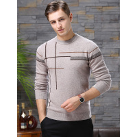 富贵鸟休闲纯羊毛男羊毛衫FXDL8609