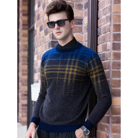 富贵鸟圆领羊毛衫纯羊毛休闲毛衣男FPD37426