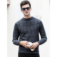 富贵鸟男士圆领羊毛衫休闲圆领毛衣FPD37567