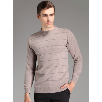 富贵鸟纯羊毛男休闲厚款羊毛衫FXDL8607