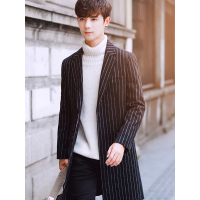 富贵鸟男士中长款休闲毛呢大衣FXAJF206