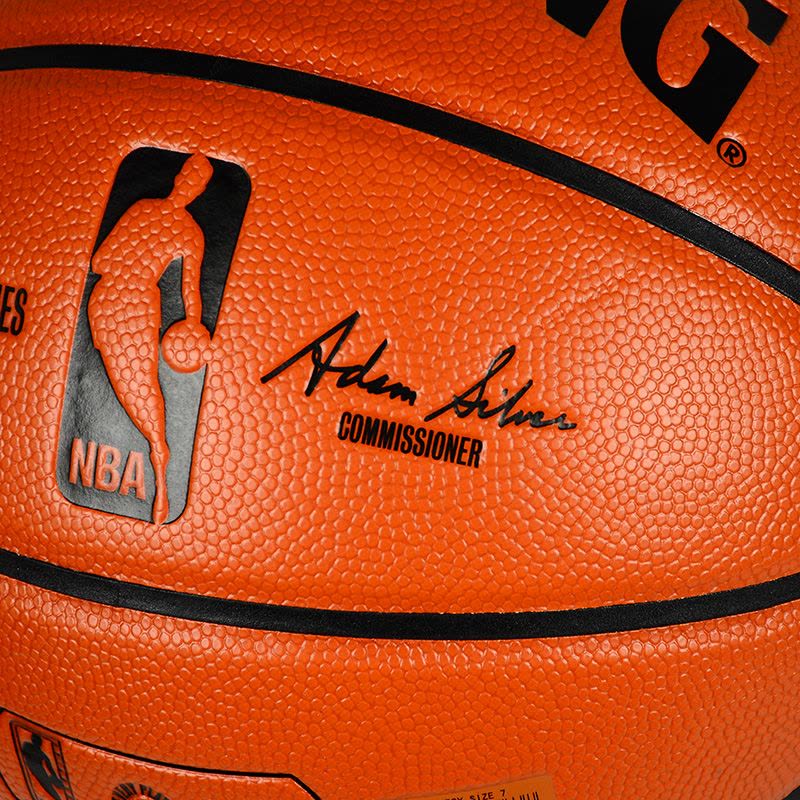 斯伯丁(SPALDING) 篮球 室内室外水泥地通用PU蓝球NBA比赛用球74-570篮球图片