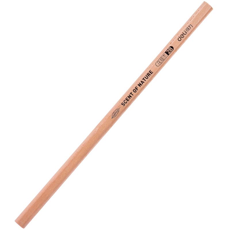 得力(Deli) 木世界系列铅笔S941 原木铅笔 2B 六角笔杆 30支/筒图片