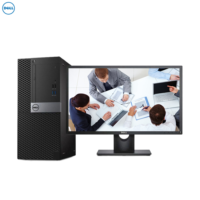 戴尔(DELL)商用Optiplex3046MT台式电脑 21.5英寸屏(六代i5 8G 500G+128G固态 刻录)