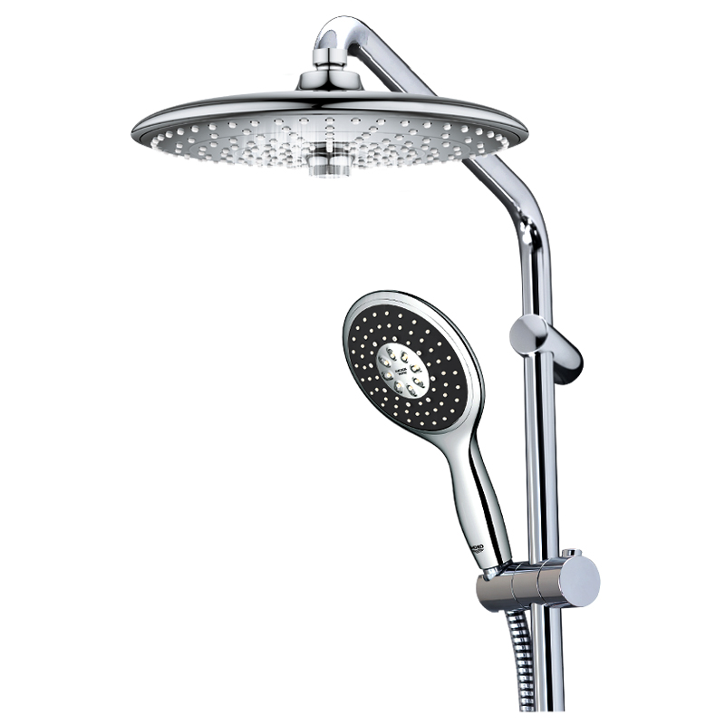 德国-高仪(GROHE) 高仪2018新款 淋浴花洒喷头 手持花洒 浴缸龙头 260MM铜制大顶喷 淋浴柱 花洒套装高清大图