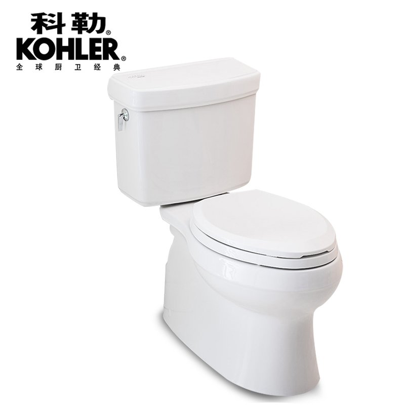 科勒KOHLER马桶 皮诺五级旋风绿能分体座便器 静音缓降坐便器K-7784T智能盖板8297套装