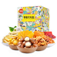 百草味（BE&CHEERY）零食大礼包1493g/盒*5盒 坚果炒货 零食礼盒一箱