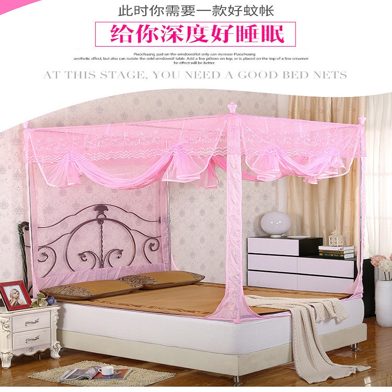 叮不易 方顶 三开门拉链 不锈钢防蚊 蚊帐 302钢1.5m(单位:顶)