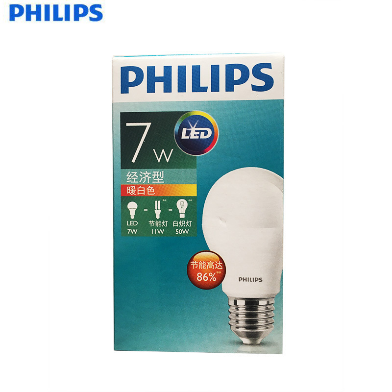 飞利浦(Philips) LED 球泡 螺口E27 暖白色 7W(个)