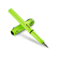 【清新果绿】LAMY凌美 德国原装进口 safari狩猎者钢笔签字笔男女商务办公礼品笔 绿色F尖 0.7mm 1支