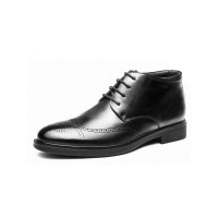 奥康棉鞋男布洛克男鞋高帮保暖加绒真皮英伦棉皮鞋真皮冬季