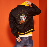 海德斯曼2018新款飞行员夹克男 青少年帅气宽松男士休闲外套3833