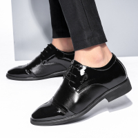 鳄鱼恤（CROCODILE）皮鞋男士潮流商务正装鞋 舒适系带牛皮男鞋 2071