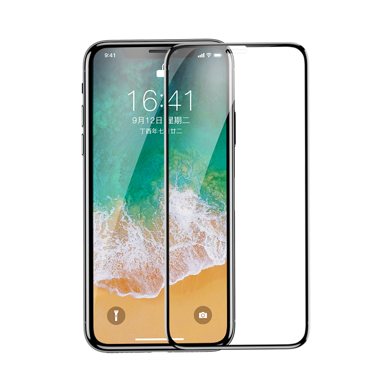 倍思 iPhone X 全屏3D钢化膜（0.23 PET软边）高清大图