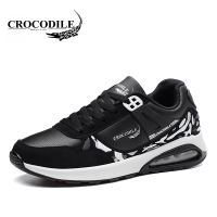 鳄鱼恤 CROCODILE 运动鞋男士潮流撞色跑步鞋系带百搭舒适休闲男鞋 02083