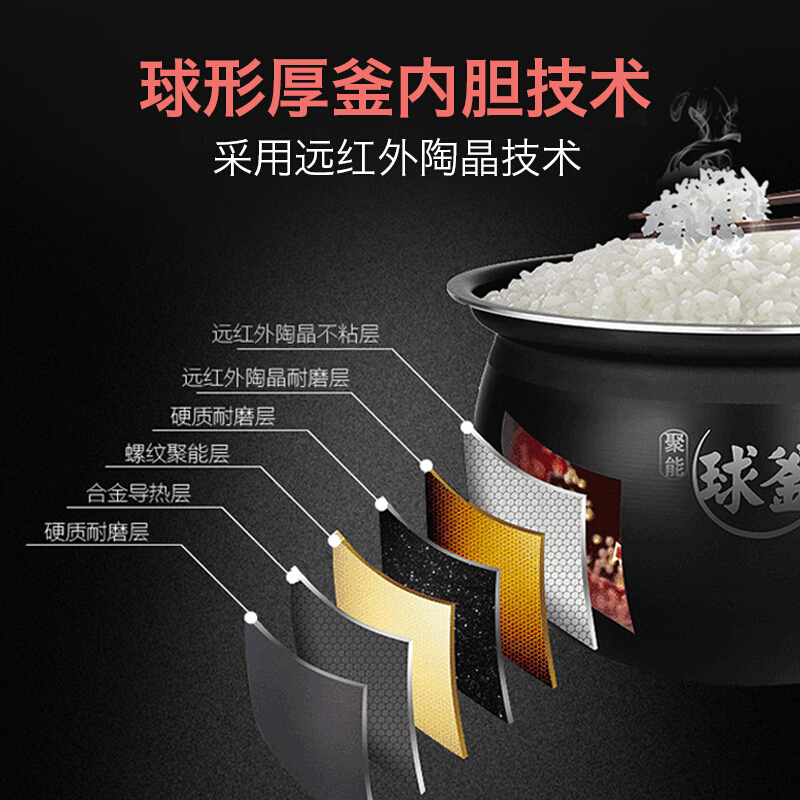 苏泊尔（SUPOR） 电压力锅双胆5l智能球釜饭煲SY-50YC501Q电高压锅5-8人