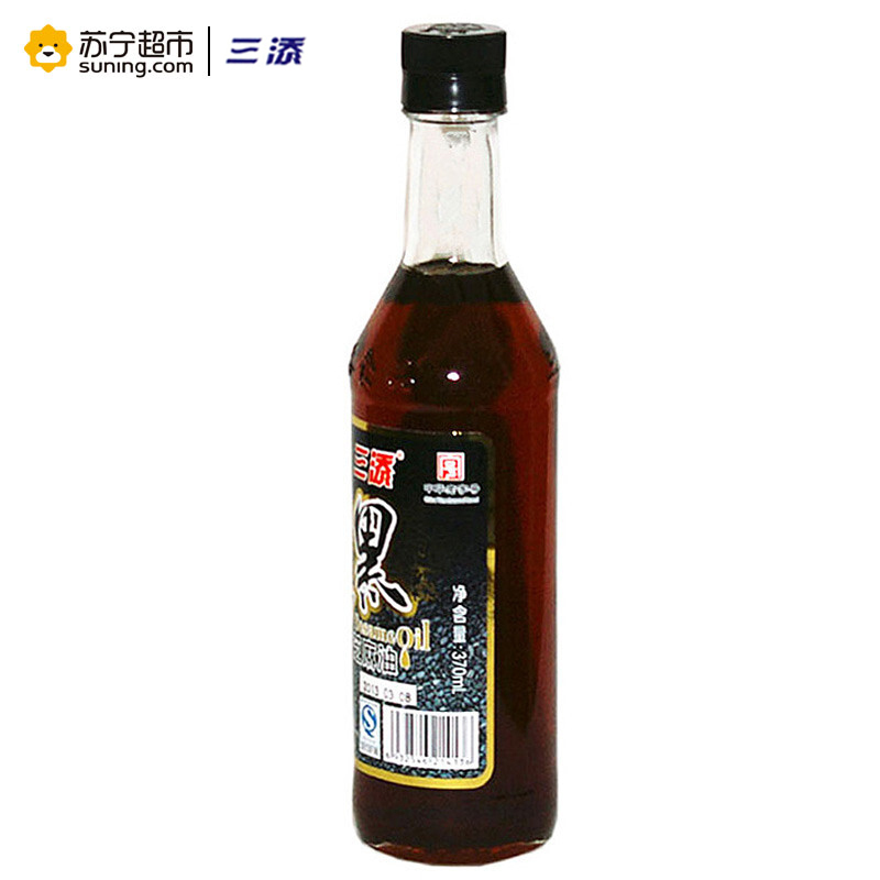 三添 黑芝麻油 370ml/瓶