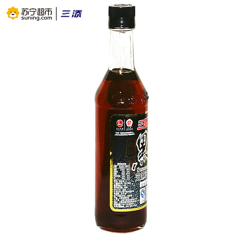 三添 黑芝麻油 370ml/瓶