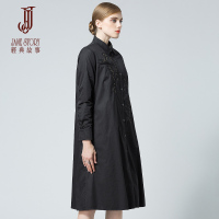 经典故事女装通勤OL连衣裙式羽绒服2017冬季新款纯棉休闲羽绒服女