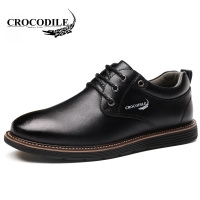 鳄鱼恤 CROCODILE 休闲鞋男士潮流商务皮鞋系带百搭舒适男鞋 2105