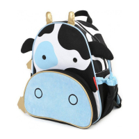 SKIP HOP动物书包儿童宝宝幼儿园双肩背包 奶牛 中性 蓝色 儿童文具双肩背包 3-7岁