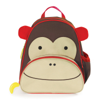 SKIP HOP动物书包儿童宝宝幼儿园背包 猴子款 棕色 中性 儿童文具