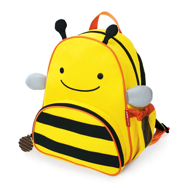 SKIP HOP动物书包儿童宝宝幼儿园双肩背包 蜜蜂款 中性 黄色 儿童文具 3-7岁高清大图