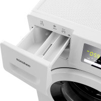 容声（Ronshen）RG80D1202BW 8公斤 变频滚筒洗衣机 零水压 羊毛洗 95℃高温煮洗（皓月白）