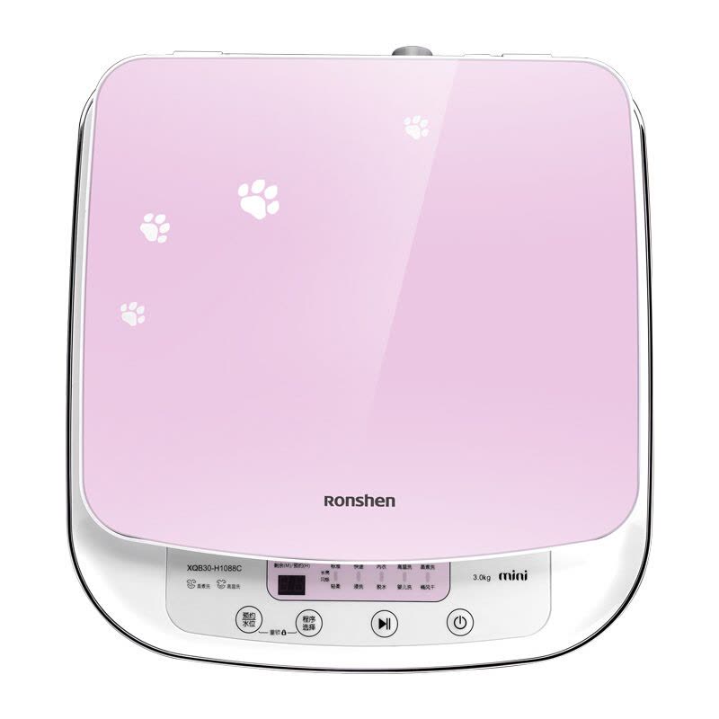 容声(Ronshen)XQB30-H1088P(PI) 3公斤迷你全自动波轮洗衣机宝宝婴儿童小洗衣机 蒸煮洗(樱花粉)图片