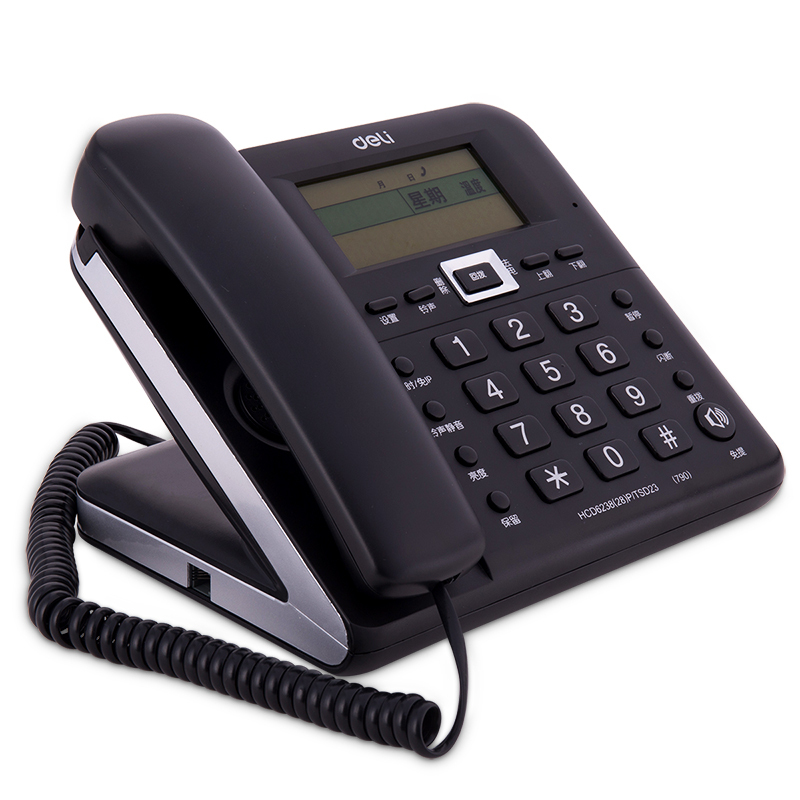 得力790电话机(黑) (1台)