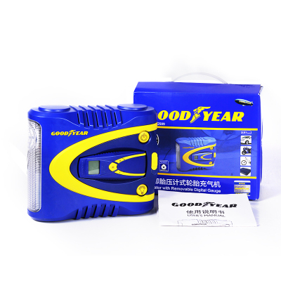 固特异(Goodyear) 车载充气泵 GY-2509 便携双缸 胎压预设 数显测压汽车轮胎 足球 电动车 摩托车用打气