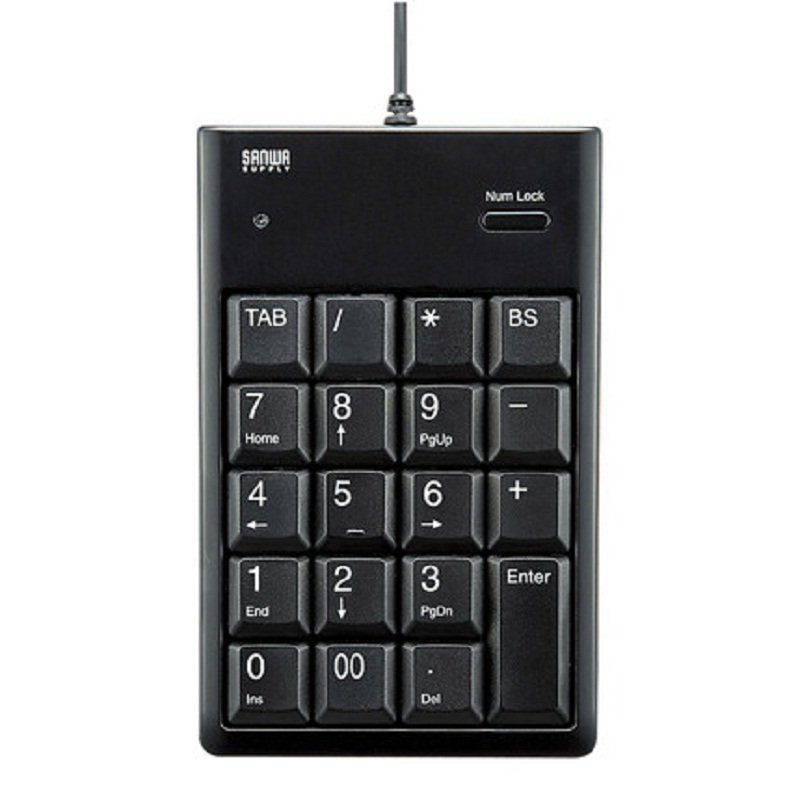 山业(SANWA SUPPLY) 黑色 USB 数字 键盘 NT-16UBKN(个)