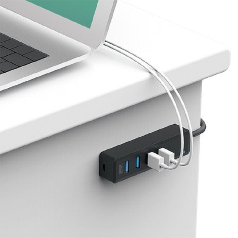 山业（SANWA SUPPLY) 4口USB3.0 磁铁吸附 集线器 USB-3H405BK （个）