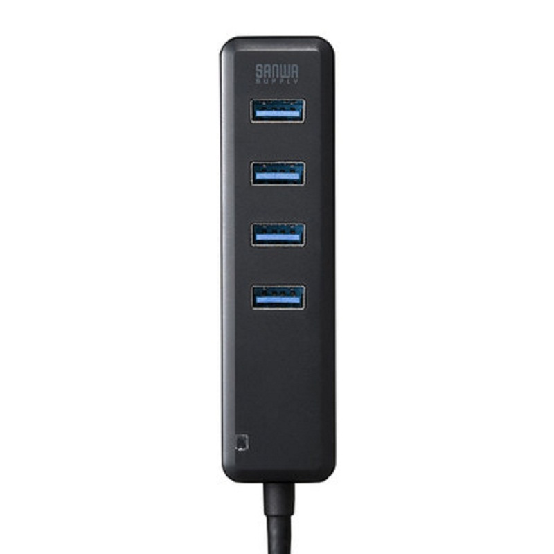 山业（SANWA SUPPLY) 4口USB3.0 磁铁吸附 集线器 USB-3H405BK （个）
