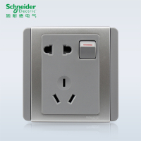 施耐德电气(Schneider Electric) 开关插座面板 E3000都会系列银加灰