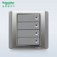 施耐德电气(Schneider Electric) 开关插座面板 E3000都会系列银加灰