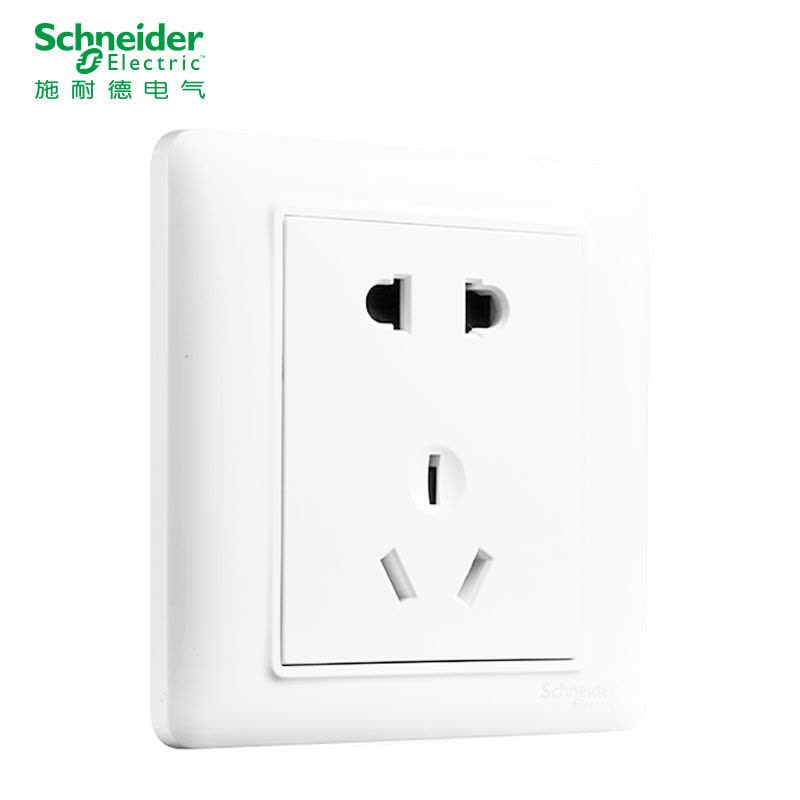 施耐德电气Schneider Electric开关插座家用86型睿意系列经典白五孔电源插座单控开关其他面板电视电脑图片