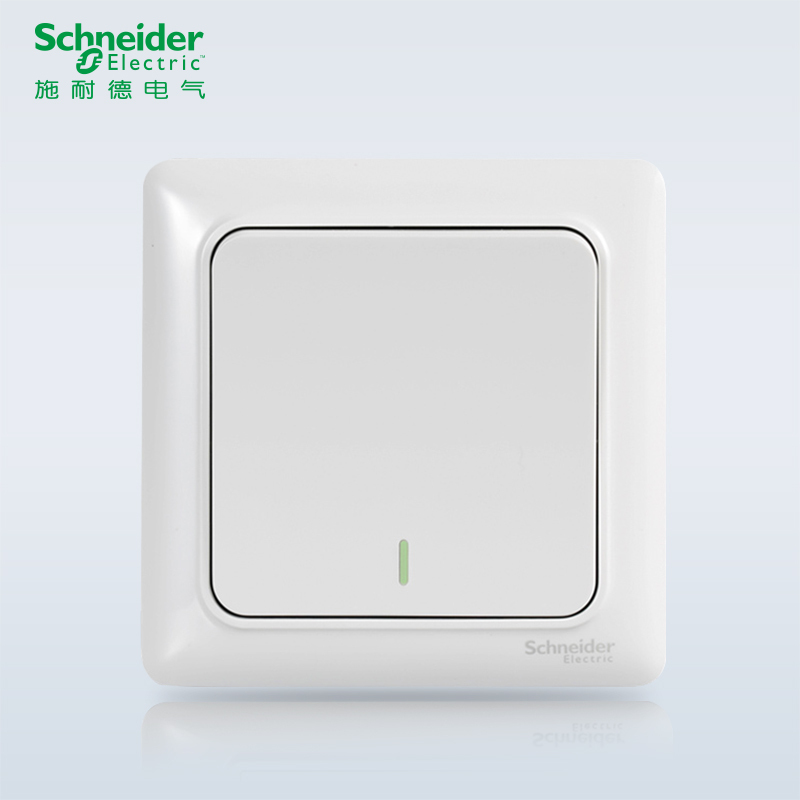 施耐德电气schneider electric开关插座家用86型睿意系列经典白五孔