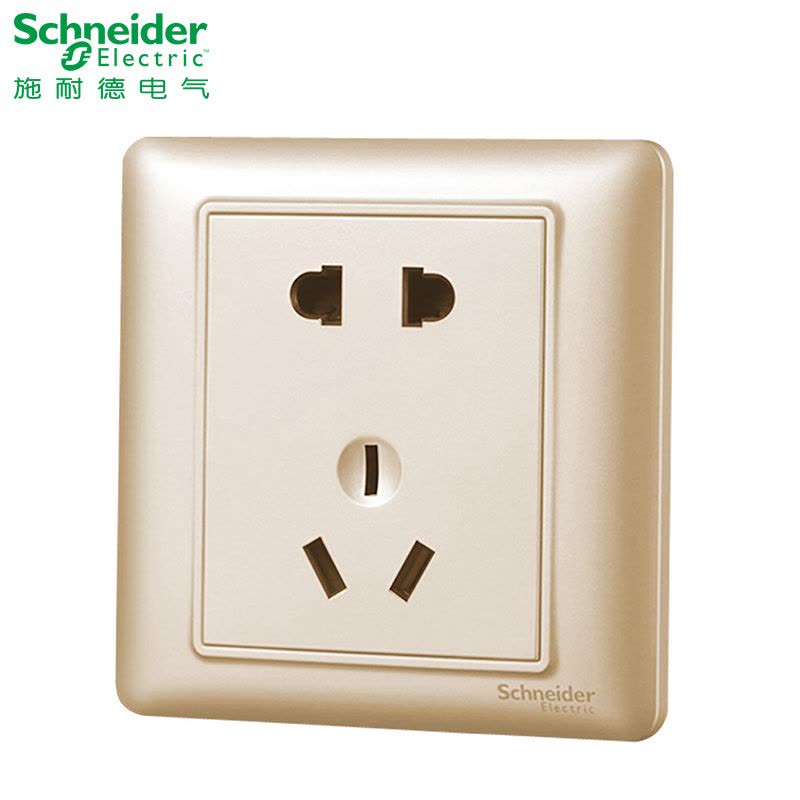 施耐德电气(Schneider Electric) 开关插座面板 睿意系列香槟金图片