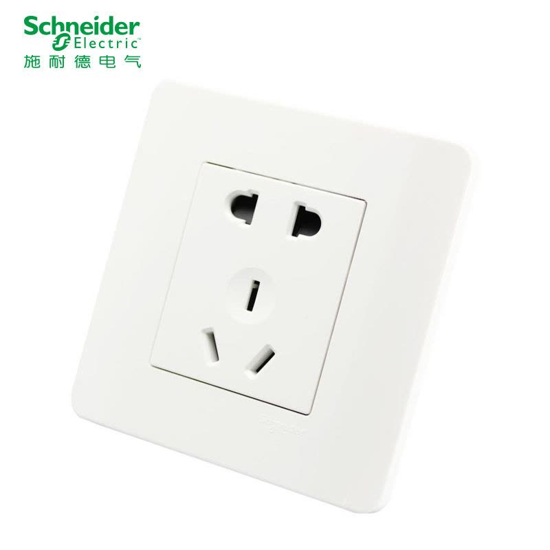 施耐德电气（Schneider Electric） 开关插座面板 轻点系列经典白图片