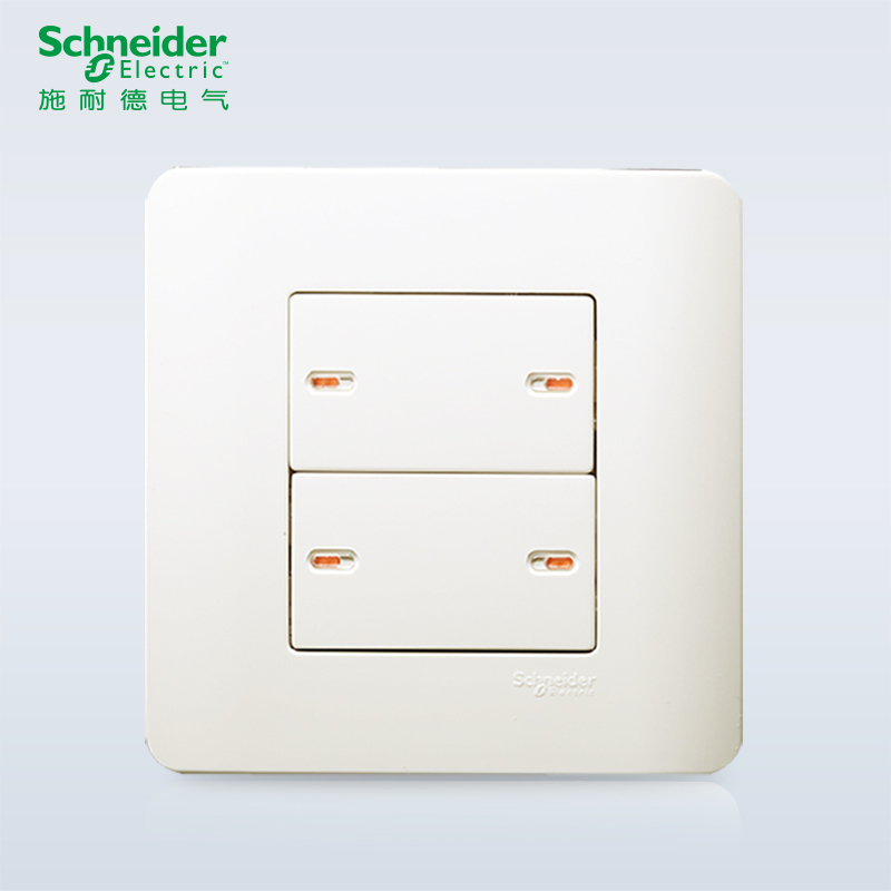 施耐德电气（Schneider Electric） 开关插座面板 轻点系列经典白