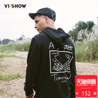 VIISHOW卫衣春季新款男士潮牌套头连帽情侣外套韩版学生装WD2740173