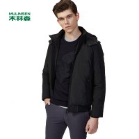 木林森户外男装 羽绒服男冬季修身短款男士外套韩版羽绒衣11371703