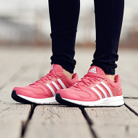 阿迪达斯女鞋粉色跑步鞋2秋questarboost运动鞋女缓震休闲鞋-BA9511