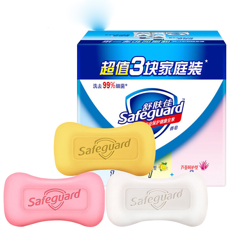 舒肤佳 混合(纯白*1+柠檬*1+芦荟*1)皂 三块装