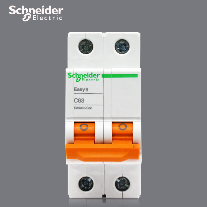 施耐德电气(Schneider Electric)断路器 家用空开E9系列 真空双极 2P63A 空气开关