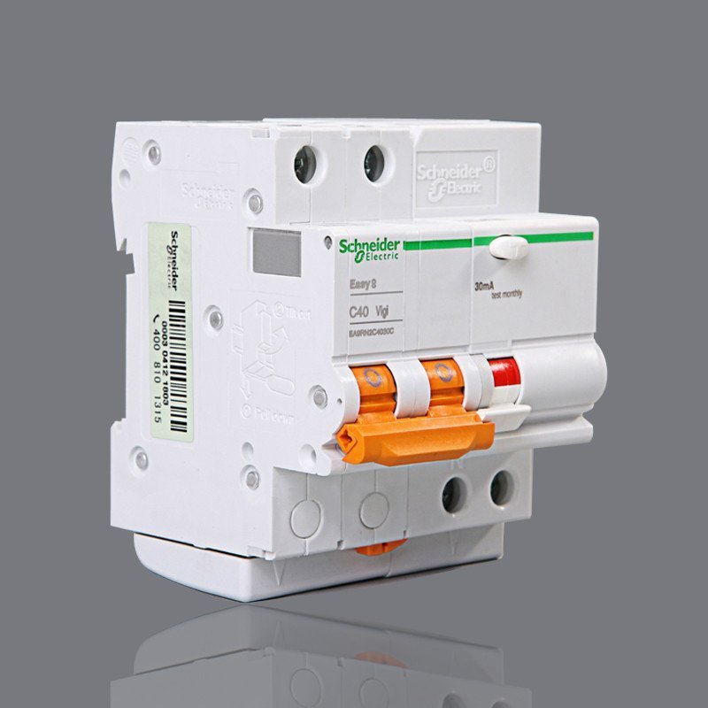 施耐德电气(Schneider Electric)断路器 漏电保护器 E9系列2P40A带漏保空气开关