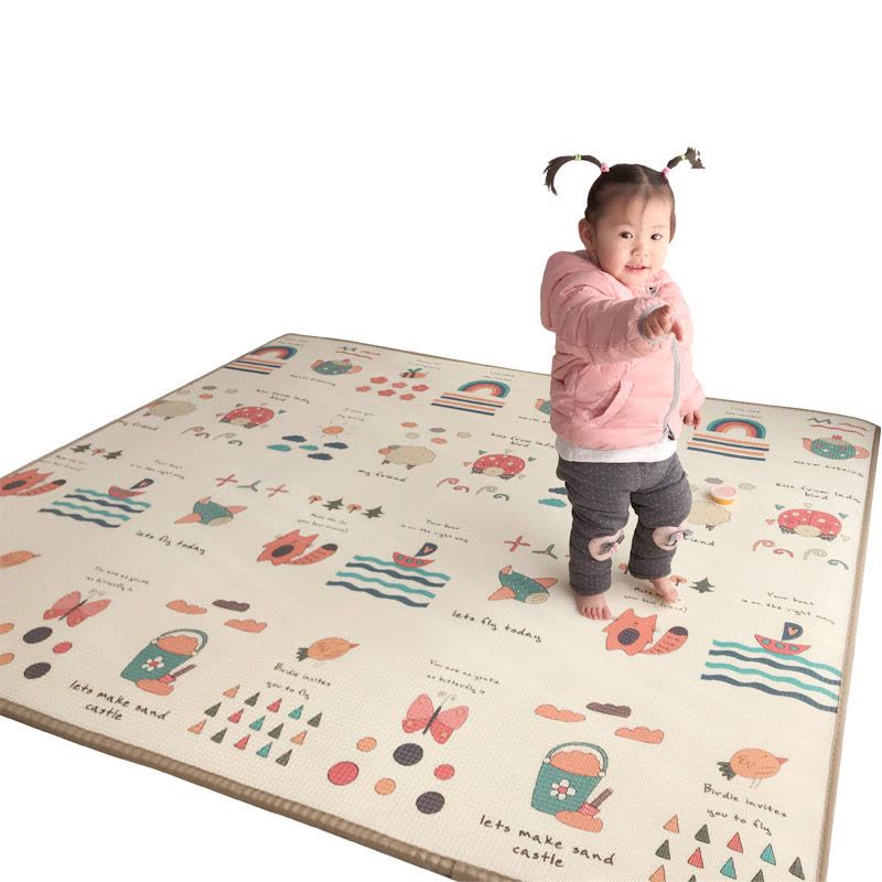 乐缔双面环保宝宝爬行垫泡沫地垫婴儿爬爬垫儿童防滑地垫地毯加厚图片