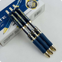宝克PC-1913医生用按压处方笔蓝墨0.5mm办公签字水笔按动式中性笔处方笔