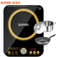 苏泊尔(SUPOR)电磁炉 IH13E9-210 旋控触摸式 2100W大火力电磁灶 (赠欧式汤锅+精铸炒锅)